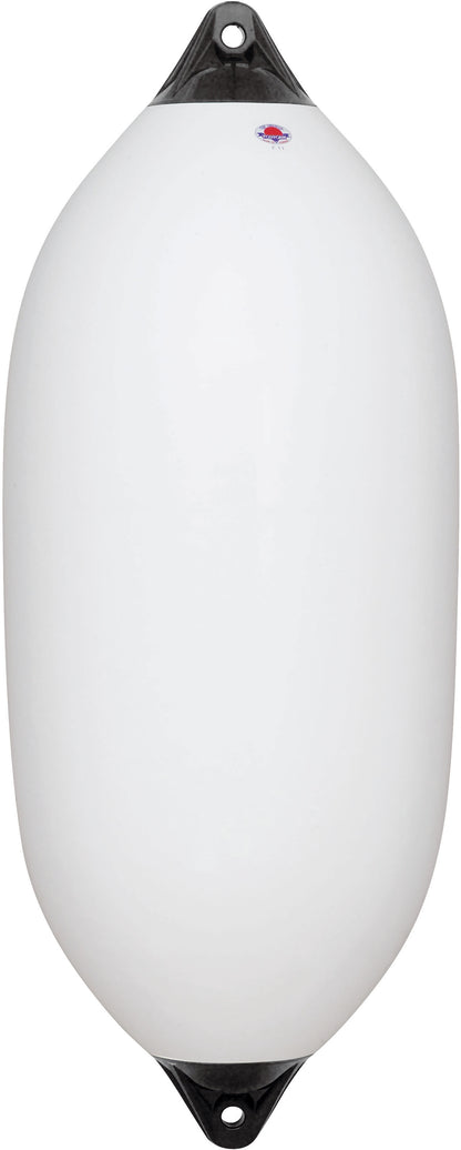 Polyform Fender F-serie hvit m/blå ender